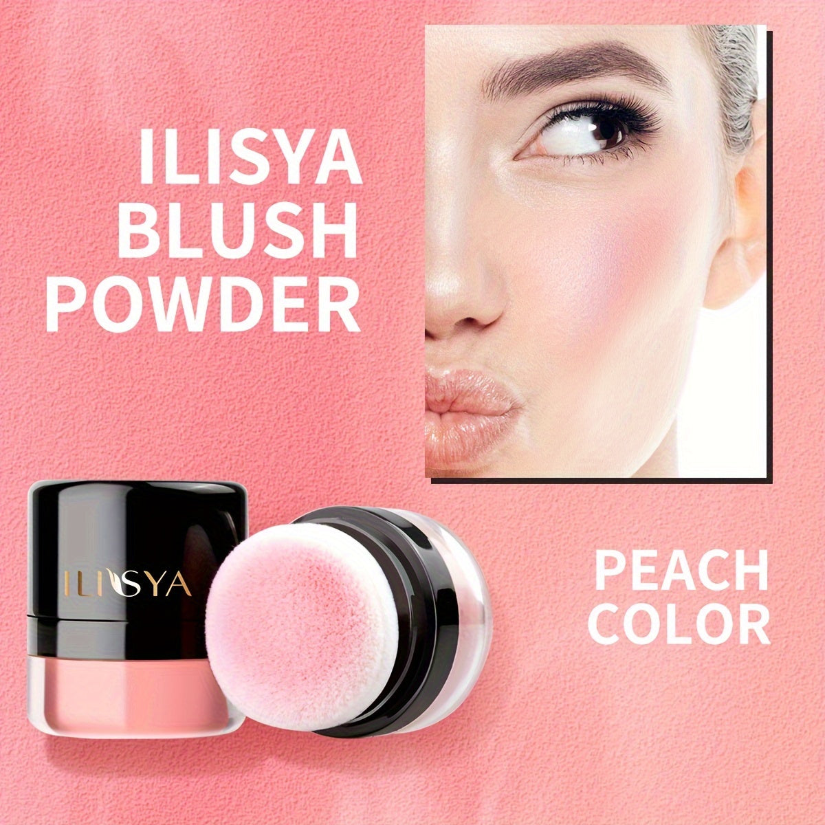 ILISYA Soft Face Blusher Powder Cheek Rouge Nourishing Nude Makeup Brightening Complexion Repair Cosmetics Maquiagem