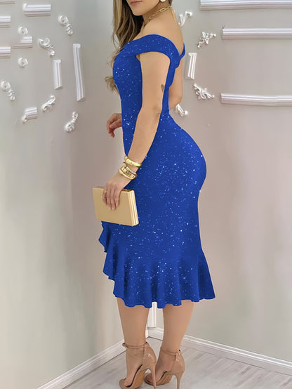 Powdered Lotus Leaf Edge Dress