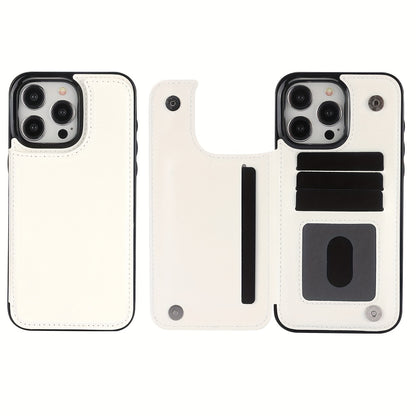 Premium PU Synthetic Faux Leather Wallet Case Designed for Various for iphone Models, Featuring Card Slots, a Stand, And Shockproof Protection.
