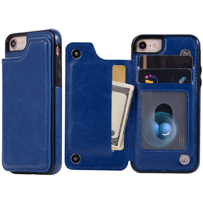 Premium PU Synthetic Faux Leather Wallet Case Designed for Various for iphone Models, Featuring Card Slots, a Stand, And Shockproof Protection.