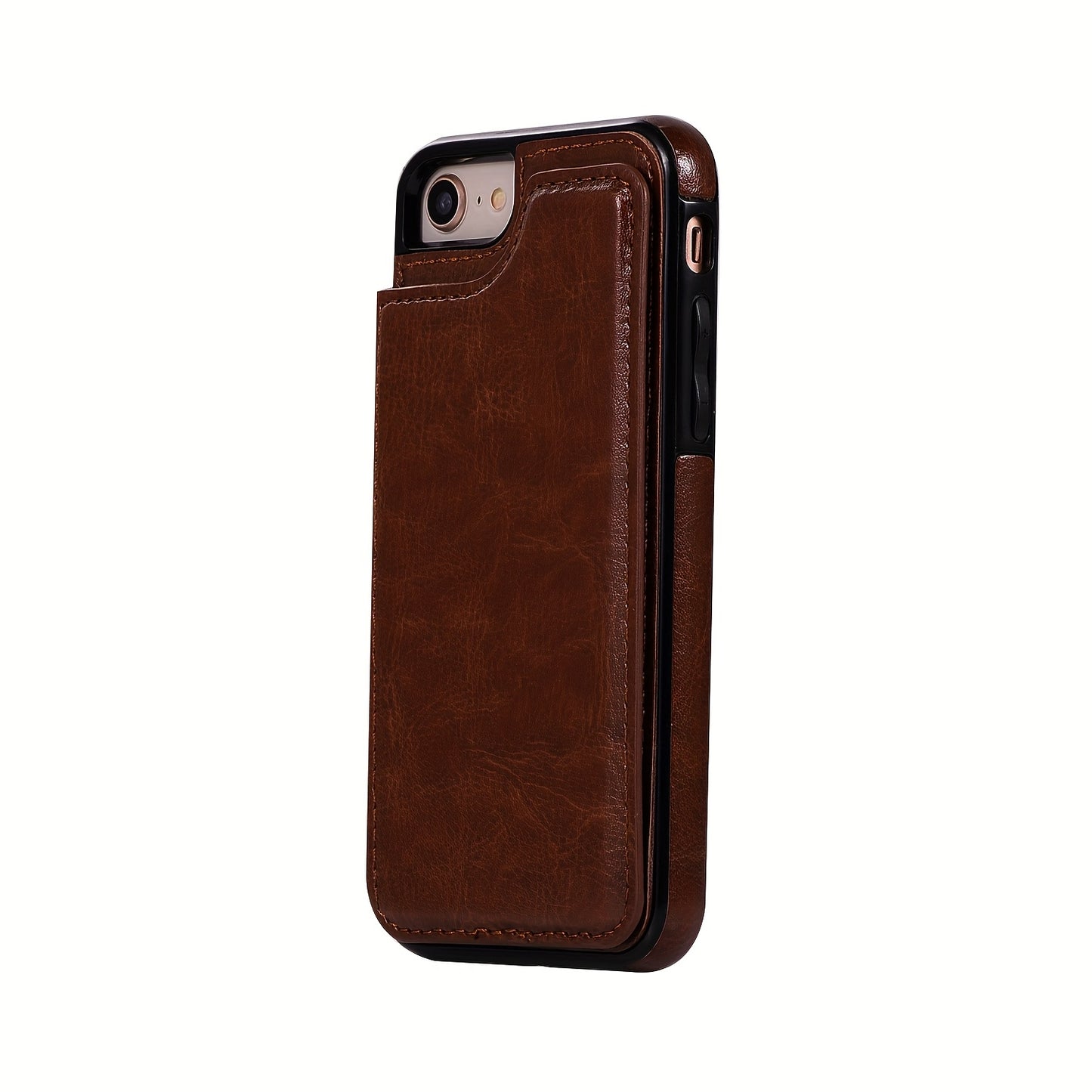 Premium PU Synthetic Faux Leather Wallet Case Designed for Various for iphone Models, Featuring Card Slots, a Stand, And Shockproof Protection.