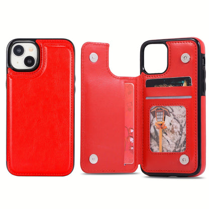 Premium PU Synthetic Faux Leather Wallet Case Designed for Various for iphone Models, Featuring Card Slots, a Stand, And Shockproof Protection.