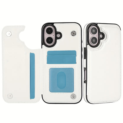 Premium PU Synthetic Faux Leather Wallet Case Designed for Various for iphone Models, Featuring Card Slots, a Stand, And Shockproof Protection.