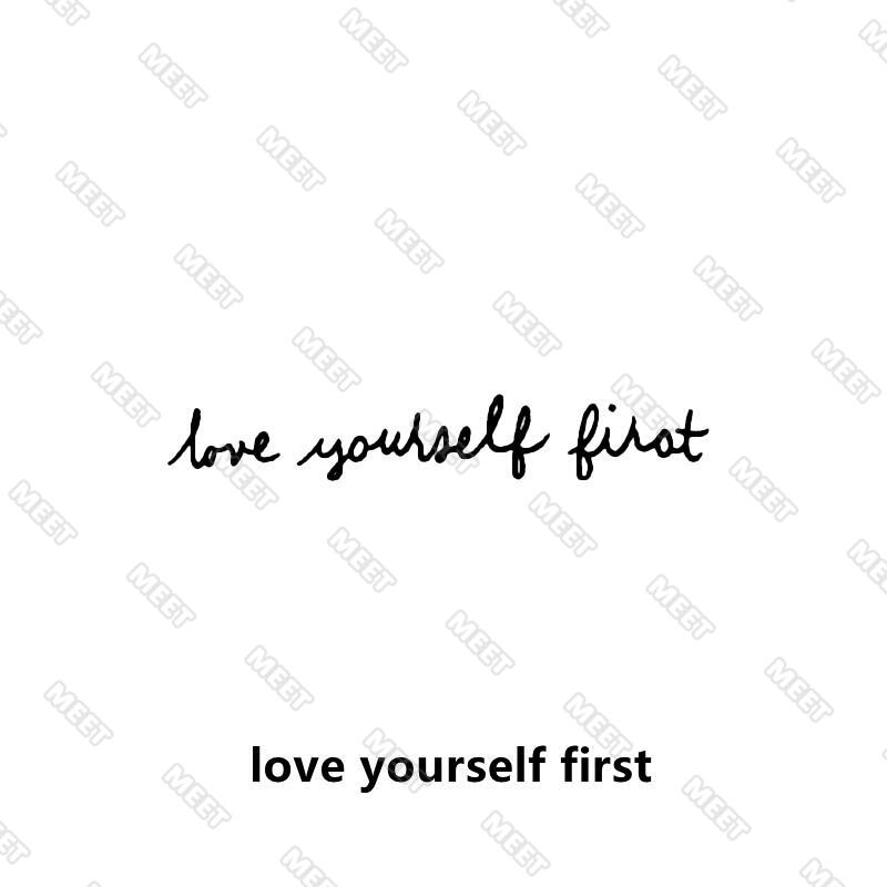 Tattoo 15 Days Waterproof Temporary Tattoo English Fake Tattoo Stickers