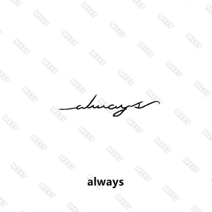 Tattoo 15 Days Waterproof Temporary Tattoo English Fake Tattoo Stickers