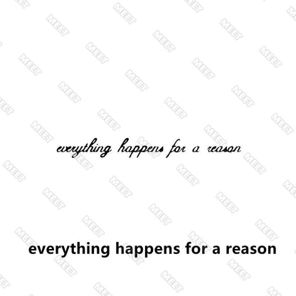 Tattoo 15 Days Waterproof Temporary Tattoo English Fake Tattoo Stickers