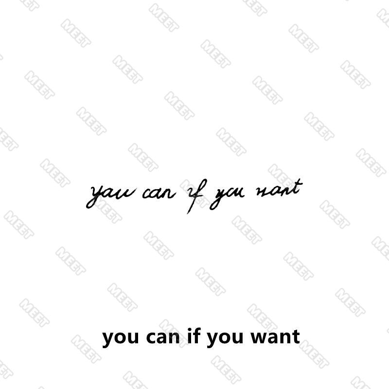 Tattoo 15 Days Waterproof Temporary Tattoo English Fake Tattoo Stickers