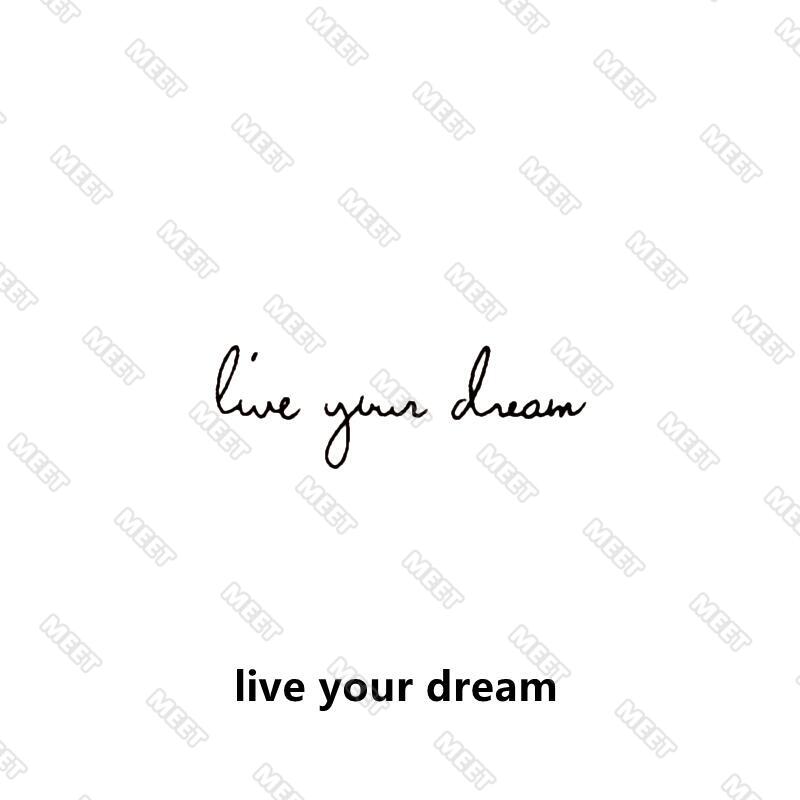 Tattoo 15 Days Waterproof Temporary Tattoo English Fake Tattoo Stickers