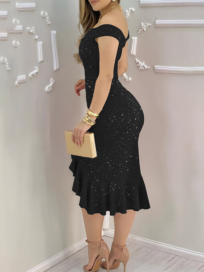 Powdered Lotus Leaf Edge Dress