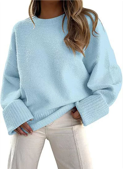 Simple Women's Knitted Sweater Pullover