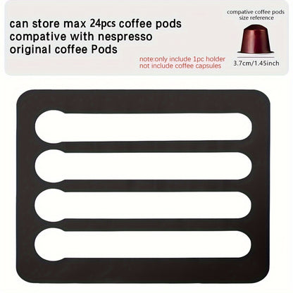 Coffee Capsule Holder Stand Rotary Coffee Pod Tower Rack Rotatable Coffee Pod Storage Shelves Storage 24/40PCS Capsule