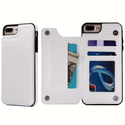 Premium PU Synthetic Faux Leather Wallet Case Designed for Various for iphone Models, Featuring Card Slots, a Stand, And Shockproof Protection.