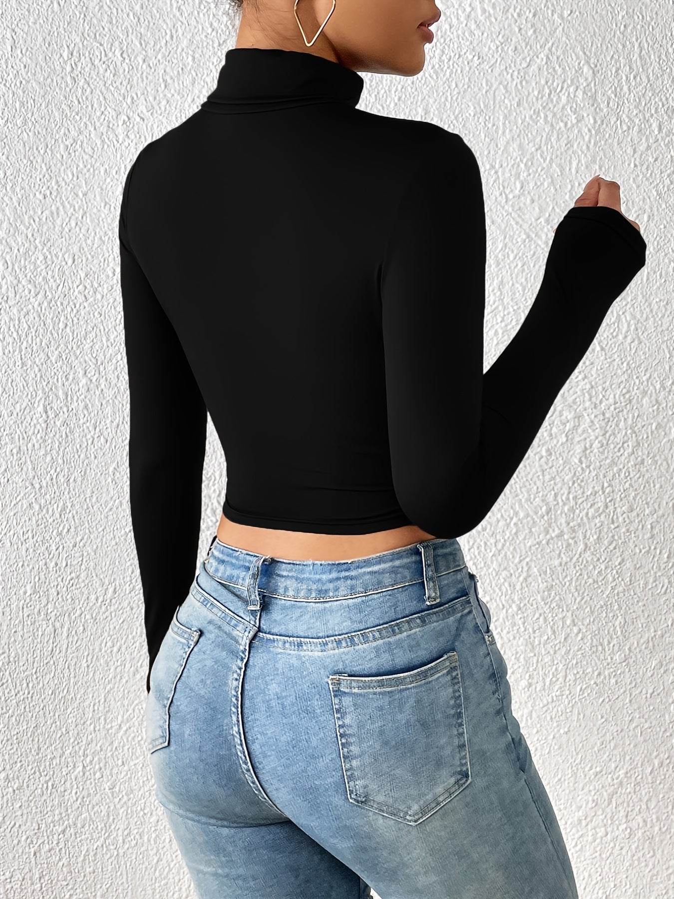 Sexy Short Top with Navel Exposure - European and American Fashion Women's 2205