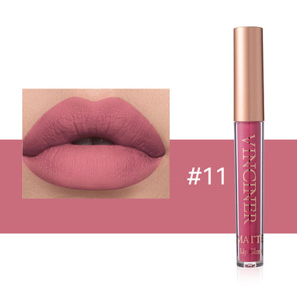 12 colors Matte Velvet Lip Glaze - Long Lasting, Waterproof, Non-Sticky, Smudge Proof Liquid Lipstick Valentine's Day Gifts