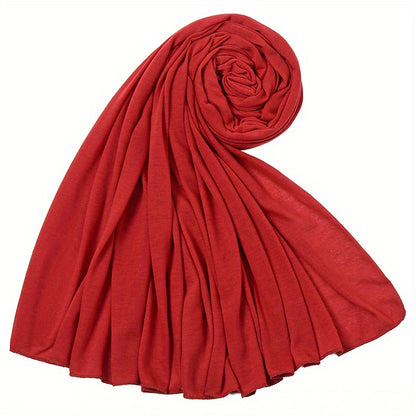 [Elegant Hijab] Polyester Elegant Brown Hijab for Women | Versatile & Stylish, Perfect for Casual Outings, Weekend Wear, and Special Occasions