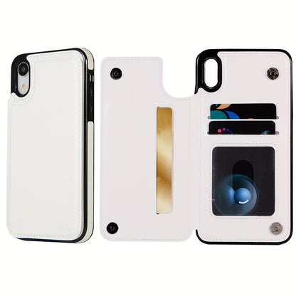 Premium PU Synthetic Faux Leather Wallet Case Designed for Various for iphone Models, Featuring Card Slots, a Stand, And Shockproof Protection.
