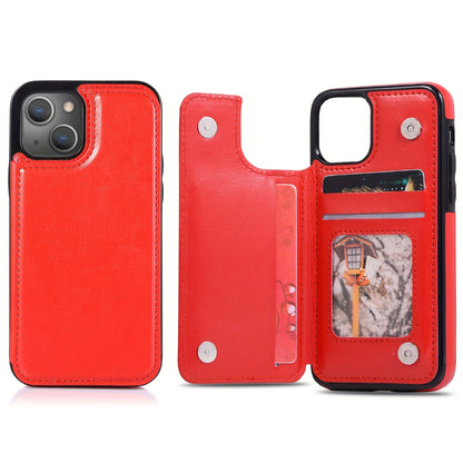 Premium PU Synthetic Faux Leather Wallet Case Designed for Various for iphone Models, Featuring Card Slots, a Stand, And Shockproof Protection.