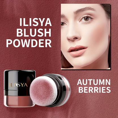 ILISYA Soft Face Blusher Powder Cheek Rouge Nourishing Nude Makeup Brightening Complexion Repair Cosmetics Maquiagem