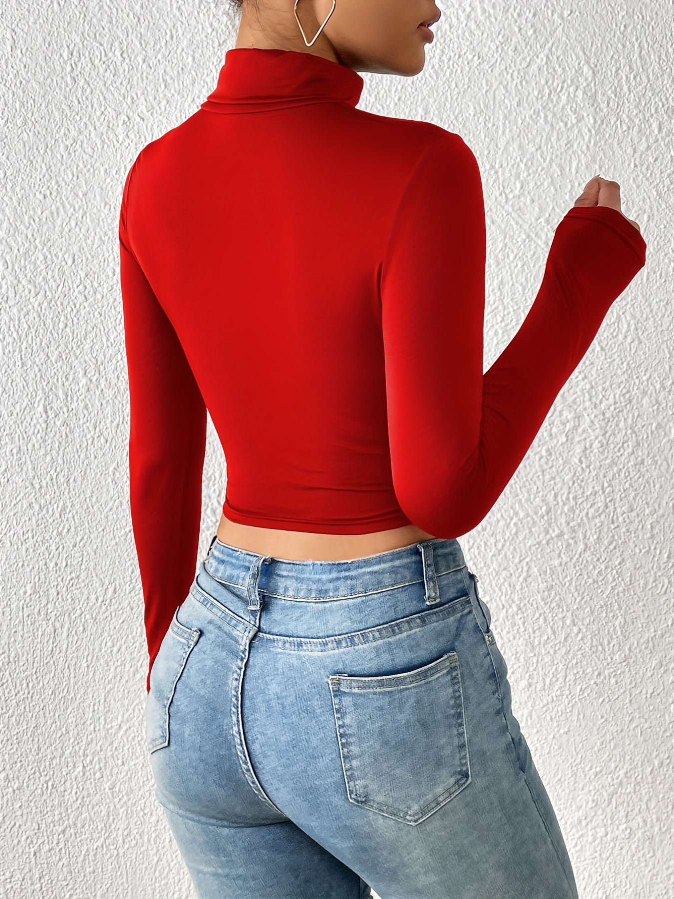 Sexy Short Top with Navel Exposure - European and American Fashion Women's 2205