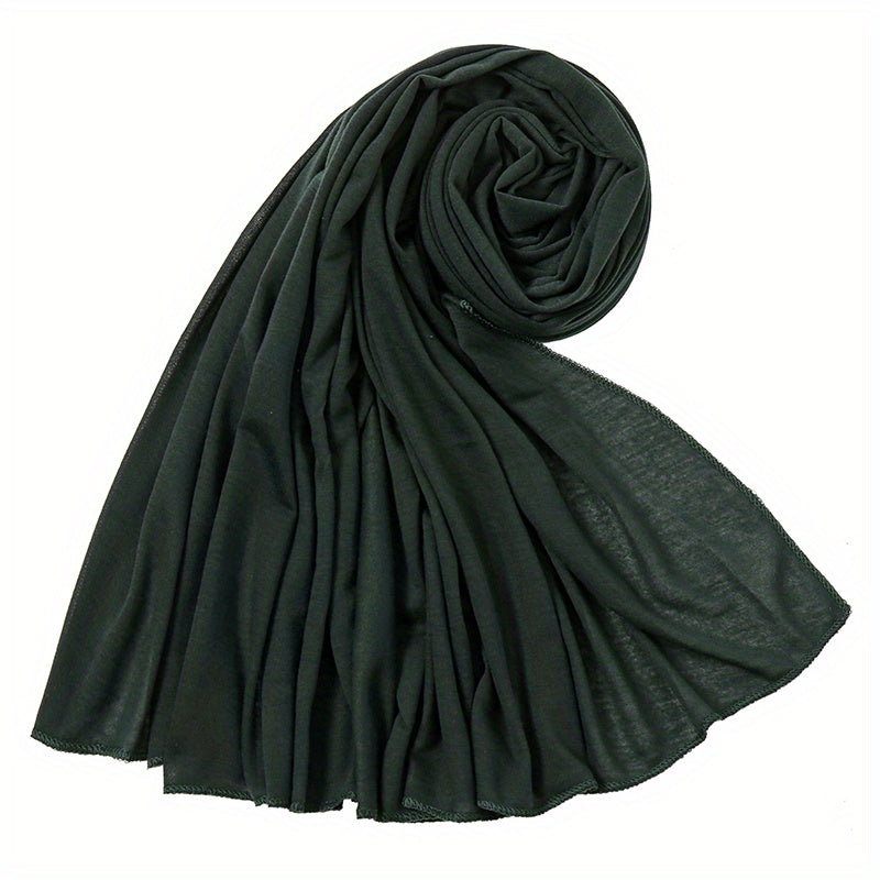 [Elegant Hijab] Polyester Elegant Brown Hijab for Women | Versatile & Stylish, Perfect for Casual Outings, Weekend Wear, and Special Occasions