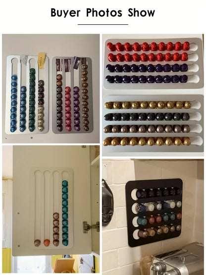 Coffee Capsule Holder Stand Rotary Coffee Pod Tower Rack Rotatable Coffee Pod Storage Shelves Storage 24/40PCS Capsule