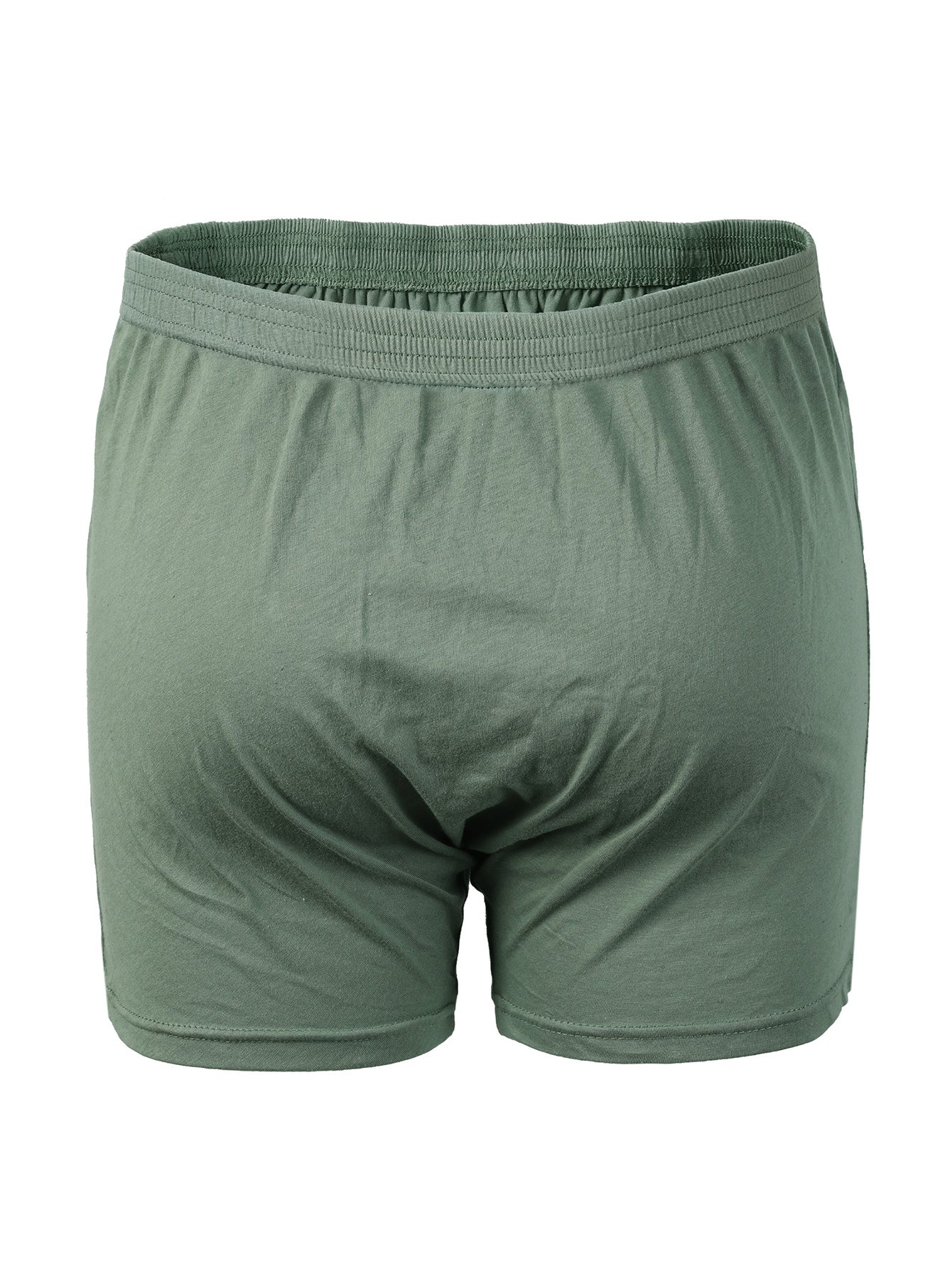Men'S High-Waist Boxer Briefs - Soft Breathable, Loose Fit, Deep Crotch, Button Detail, Solid Black, Comfortable for Casual Attire, High Waisted Boxer Briefs