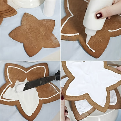 10pcs 3D Christmas Tree Cookie Cutter Set, Star Cookie Cutters