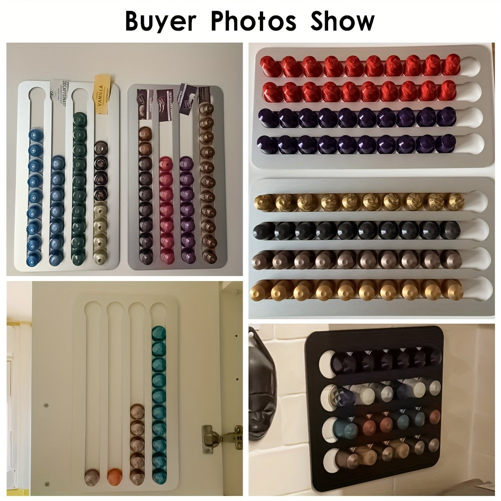 Coffee Capsule Holder Stand Rotary Coffee Pod Tower Rack Rotatable Coffee Pod Storage Shelves Storage 24/40PCS Capsule