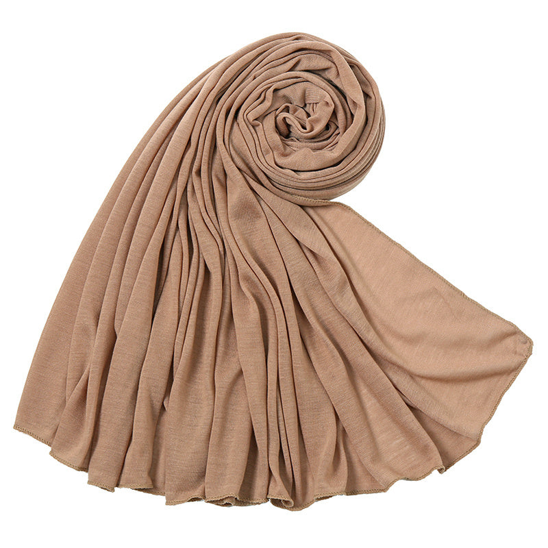 [Elegant Hijab] Polyester Elegant Brown Hijab for Women | Versatile & Stylish, Perfect for Casual Outings, Weekend Wear, and Special Occasions