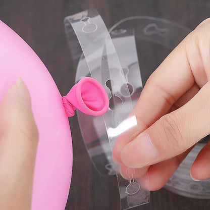 Stronger Clear Balloon Arch Garland Strips with Pre-Marked Cut Lines - Durable Transparent Adhesive Tape for Secure Balloon Ties, Perfect for Birthdays, Weddings, Showers, Halloween, Christmas & New Year Party Decorations, Fe