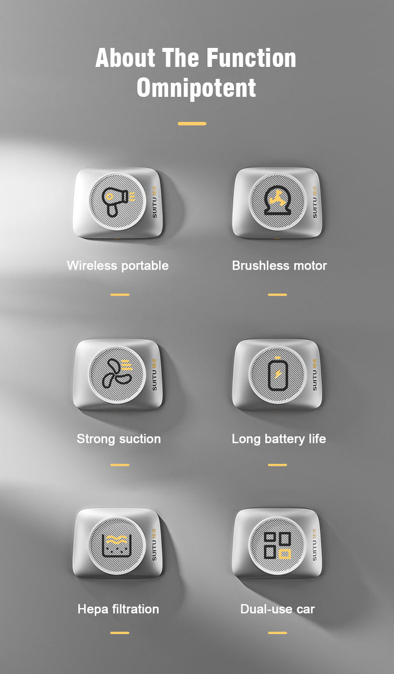 Wireless Car Mini Vacuum Cleaner Multifunctional Handheld Electric Vacuum Cleaner Wet & Dry Home Cleaning Tool Car Interior Vacuum Cleaner