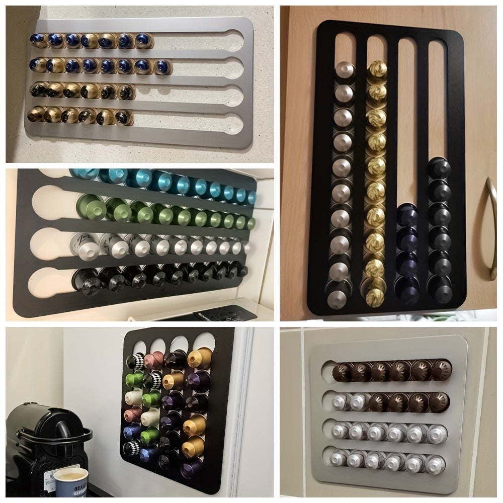Coffee Capsule Holder Stand Rotary Coffee Pod Tower Rack Rotatable Coffee Pod Storage Shelves Storage 24/40PCS Capsule