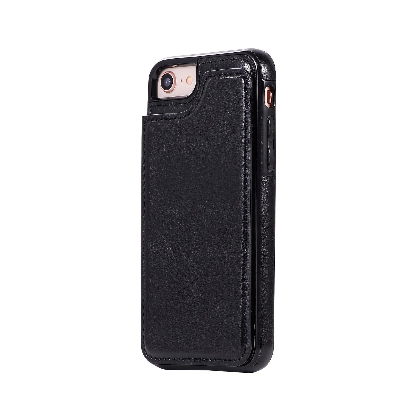 Premium PU Synthetic Faux Leather Wallet Case Designed for Various for iphone Models, Featuring Card Slots, a Stand, And Shockproof Protection.