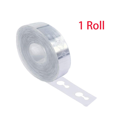 Stronger Clear Balloon Arch Garland Strips with Pre-Marked Cut Lines - Durable Transparent Adhesive Tape for Secure Balloon Ties, Perfect for Birthdays, Weddings, Showers, Halloween, Christmas & New Year Party Decorations, Fe