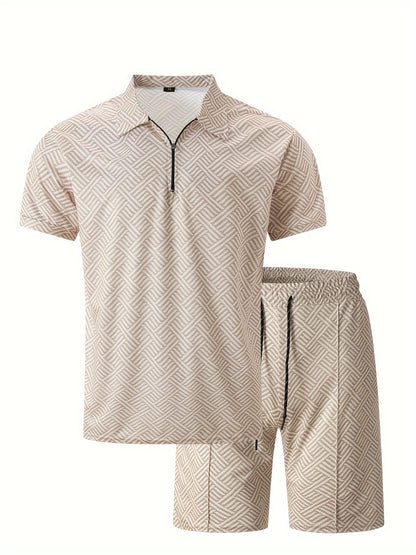 Men's T-shirt short sleeve + shorts casual sports suit blue