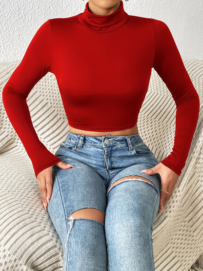 Sexy Short Top with Navel Exposure - European and American Fashion Women's 2205