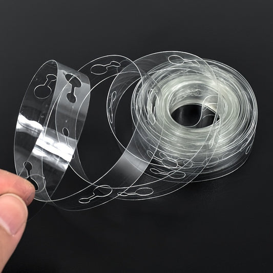 Stronger Clear Balloon Arch Garland Strips with Pre-Marked Cut Lines - Durable Transparent Adhesive Tape for Secure Balloon Ties, Perfect for Birthdays, Weddings, Showers, Halloween, Christmas & New Year Party Decorations, Fe