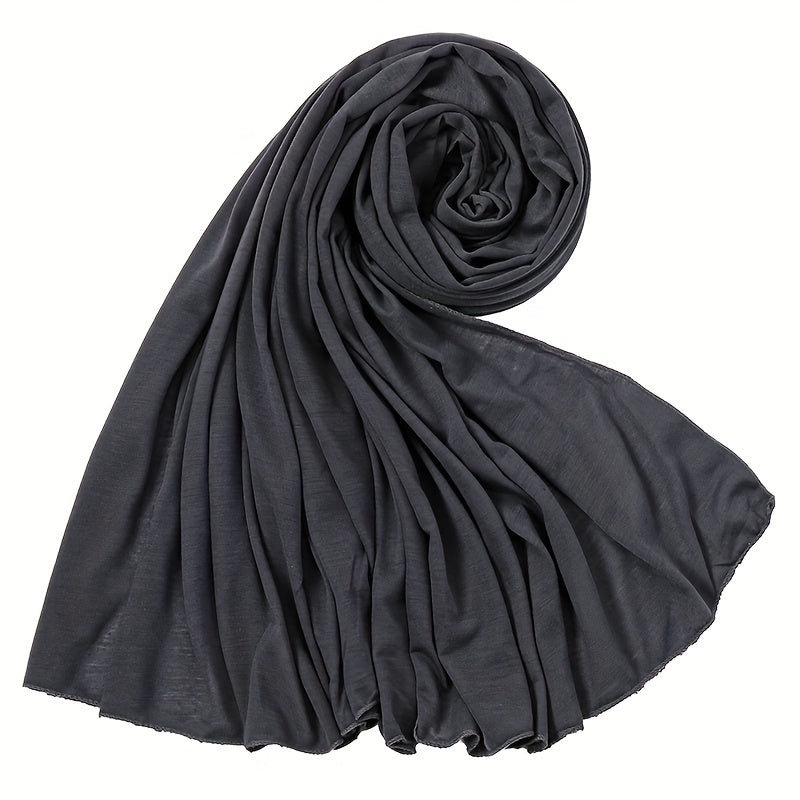 [Elegant Hijab] Polyester Elegant Brown Hijab for Women | Versatile & Stylish, Perfect for Casual Outings, Weekend Wear, and Special Occasions