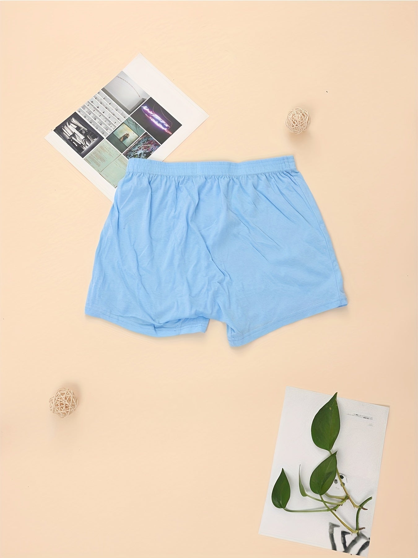 Men'S High-Waist Boxer Briefs - Soft Breathable, Loose Fit, Deep Crotch, Button Detail, Solid Black, Comfortable for Casual Attire, High Waisted Boxer Briefs