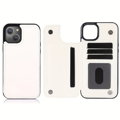 Premium PU Synthetic Faux Leather Wallet Case Designed for Various for iphone Models, Featuring Card Slots, a Stand, And Shockproof Protection.