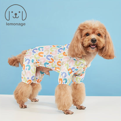 Waterproof Pet Raincoat For Small Dogs - Cute And Functional Outdoor Dog Apparel