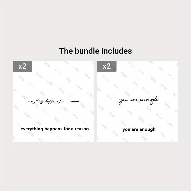 Tattoo 15 Days Waterproof Temporary Tattoo English Fake Tattoo Stickers