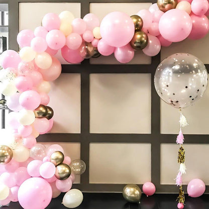 Stronger Clear Balloon Arch Garland Strips with Pre-Marked Cut Lines - Durable Transparent Adhesive Tape for Secure Balloon Ties, Perfect for Birthdays, Weddings, Showers, Halloween, Christmas & New Year Party Decorations, Fe