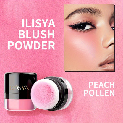 ILISYA Soft Face Blusher Powder Cheek Rouge Nourishing Nude Makeup Brightening Complexion Repair Cosmetics Maquiagem