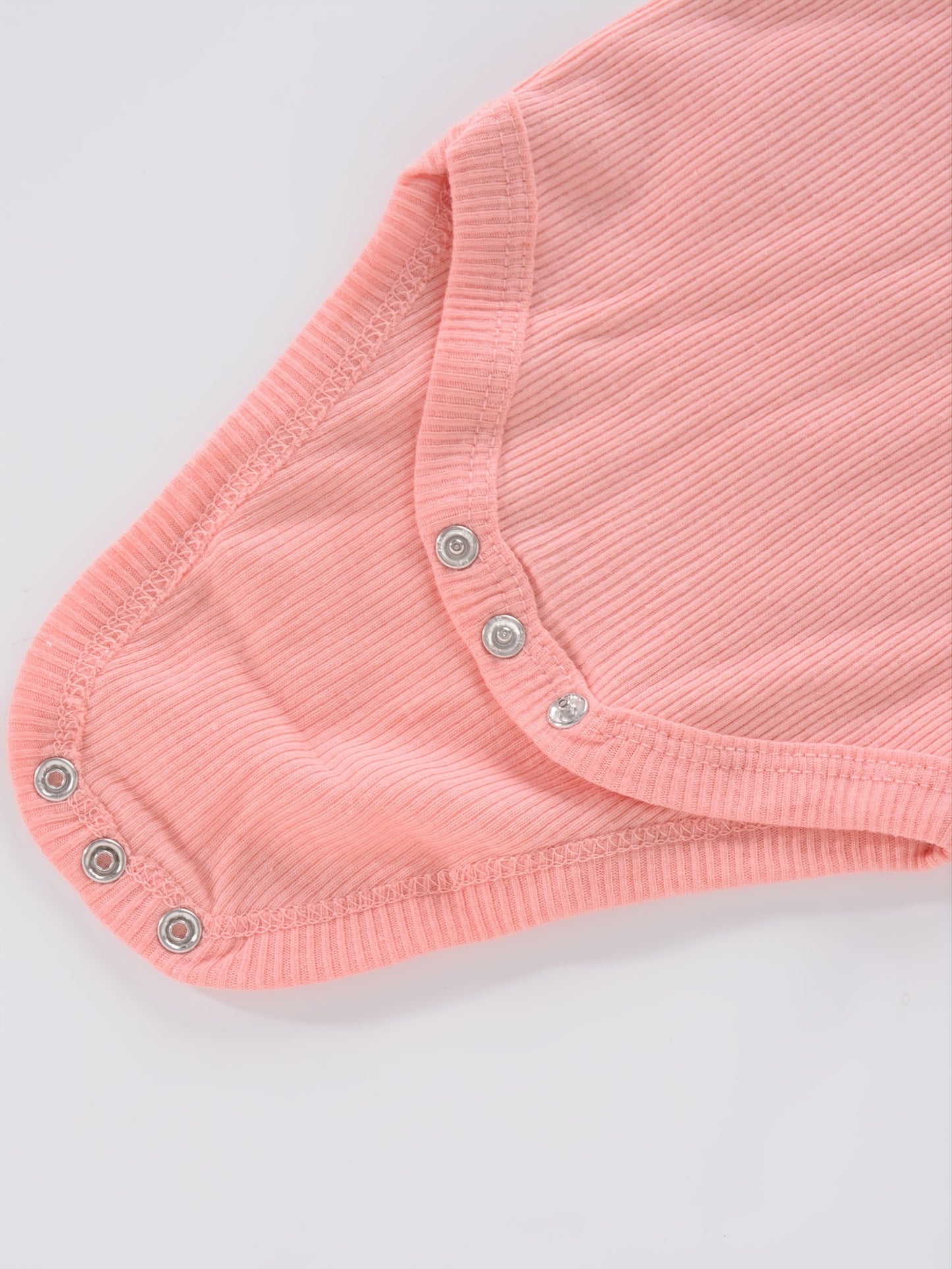 Newborn Baby Short Sleeve One-Piece Suit 4pcs Set with Alphabet Print and Embroidery Triangle Climbing Suit Ha Clothes Set 0-9 Months Baby Clothes