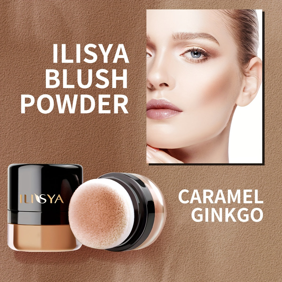 ILISYA Soft Face Blusher Powder Cheek Rouge Nourishing Nude Makeup Brightening Complexion Repair Cosmetics Maquiagem
