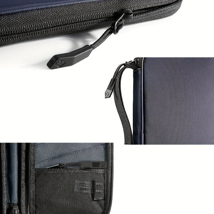 Family Passport Holder with SIM Card Slot and Pop-Up Needle, RFID Blocking Travel Passport Wallet, Ticket Document Storage Bag with Wrist Strap, Holds Up to 6 Passports and 9 Credit Cards