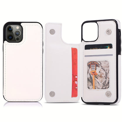 Premium PU Synthetic Faux Leather Wallet Case Designed for Various for iphone Models, Featuring Card Slots, a Stand, And Shockproof Protection.