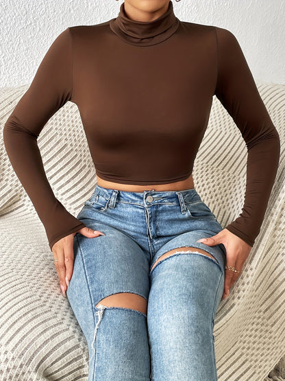 Sexy Short Top with Navel Exposure - European and American Fashion Women's 2205