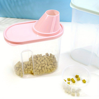 Sealed Pet Food Storage Bucket - Moisture-Proof Container for Dogs and Cats